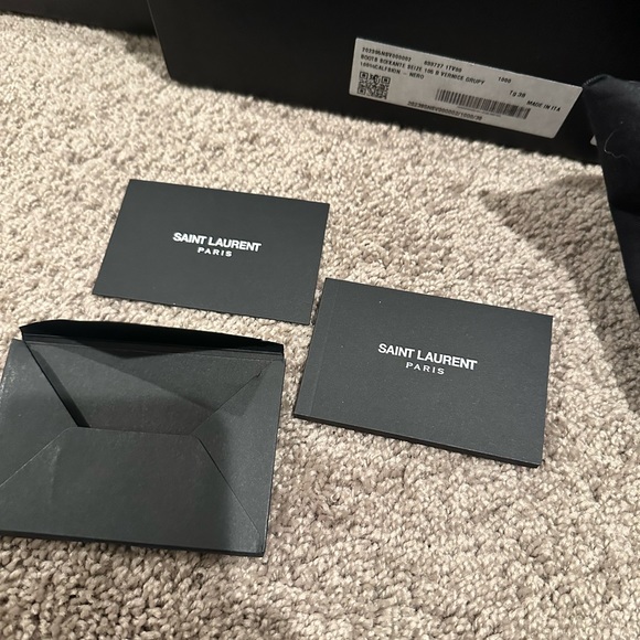 SAINT LAURENT Vernice Grupy Patent Leather High Knee Boots-Italy Size 38 - Picture 9 of 16